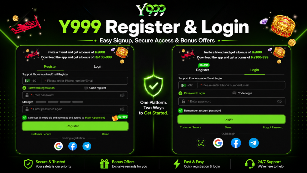 y999 game login and sign up