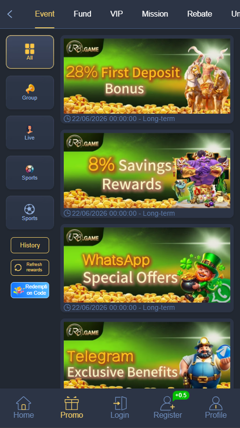 UR8 Game Rebet