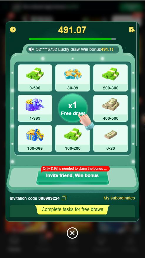 P999 Game bonus